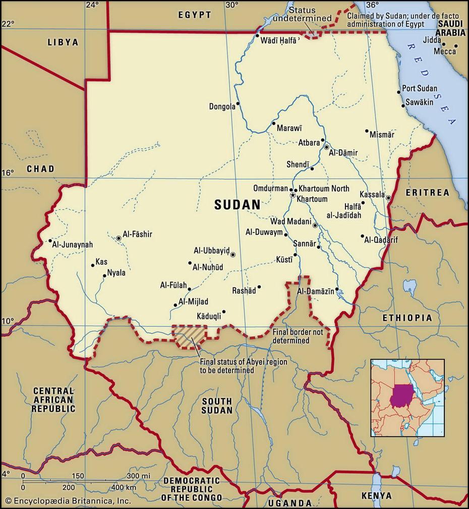 Map Of Sudan And Geographical Facts, Where Sudan On The World Map – World, Al Mijlad, Sudan, Sudan Khartoum City, Sudan Mosque