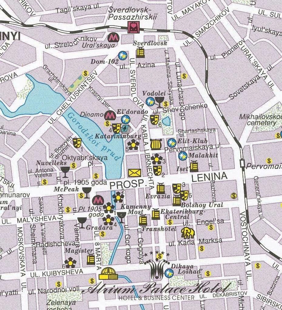 Map Of Yekaterinburg,Russia. “Al” | Russia, Imperial Russia, Map, Yekaterinburg, Russia, Star City Russia, Sverdlovsk Russia