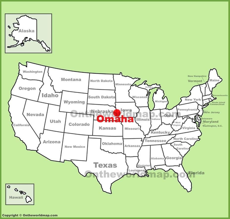 Omaha Location On The U.S. Map, Omaha, United States, Omaha On, Downtown Omaha