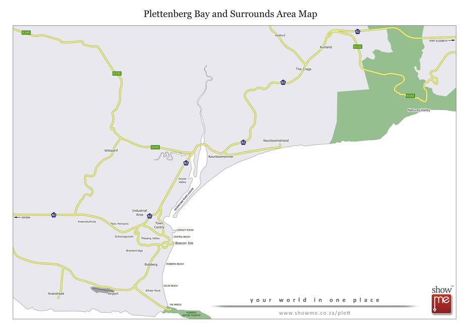 Plettenberg Bay Maps | Showme Plett, Plettenberg Bay, South Africa, Plettenberg Bay Game Reserve, South Africa Bay’S