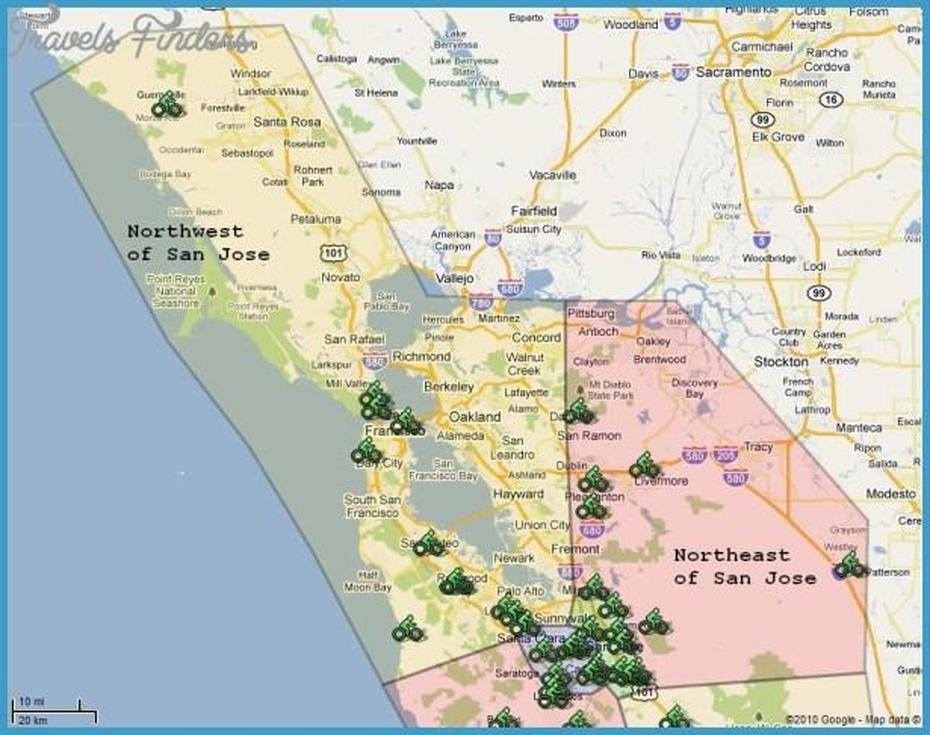 San Jose Map – Travelsfinders, San Jose, United States, San Jose  Google, San Jose City