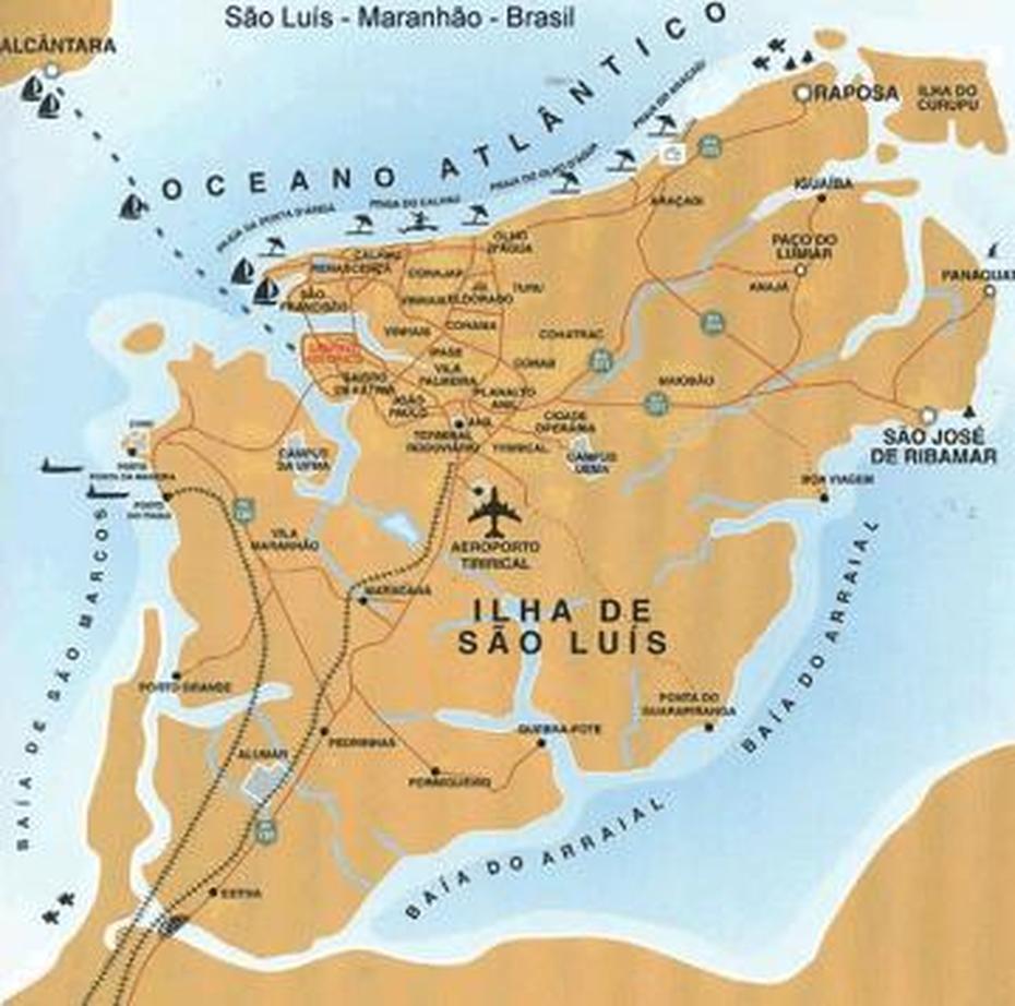 Sao Luis Map – Brazil, São Luís, Brazil, Fortaleza Brazil, Women Of Sao Luis Brazil