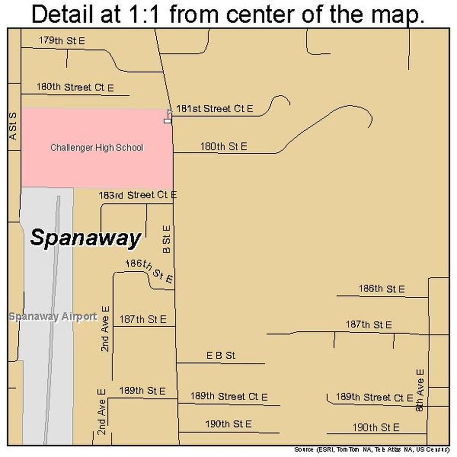 Spanaway Washington Street Map 5366255, Spanaway, United States, Tacoma Wa Zip Code, Tenino