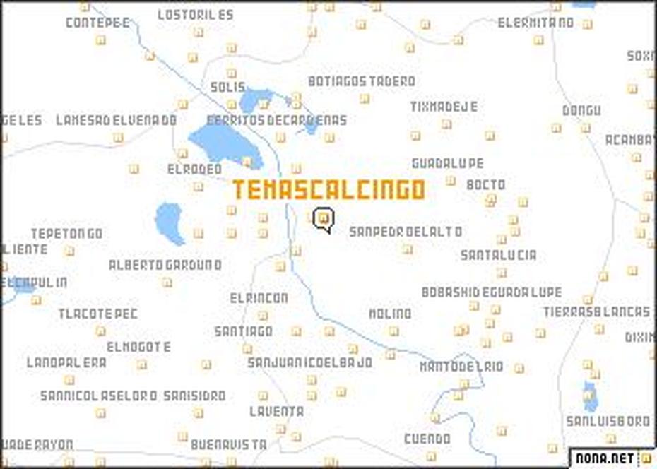 Temascalcingo (Mexico) Map – Nona, Temascal, Mexico, Temazcalli, Sweat Lodge  Rocks