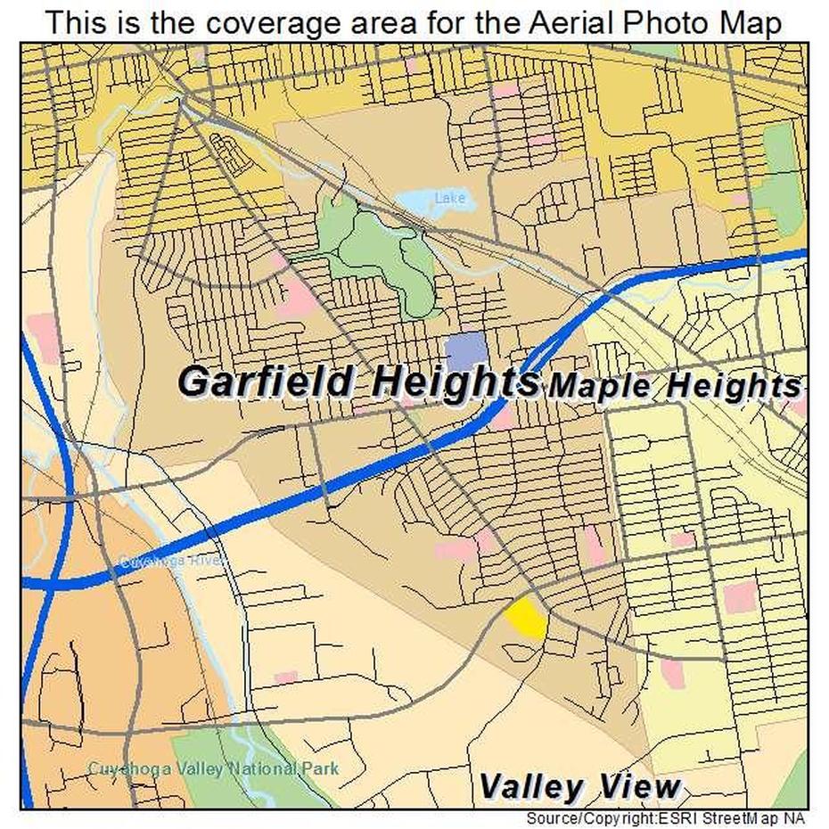 Aerial Photography Map Of Garfield Heights, Oh Ohio, Garfield Heights, United States, Building Height, United States  1804