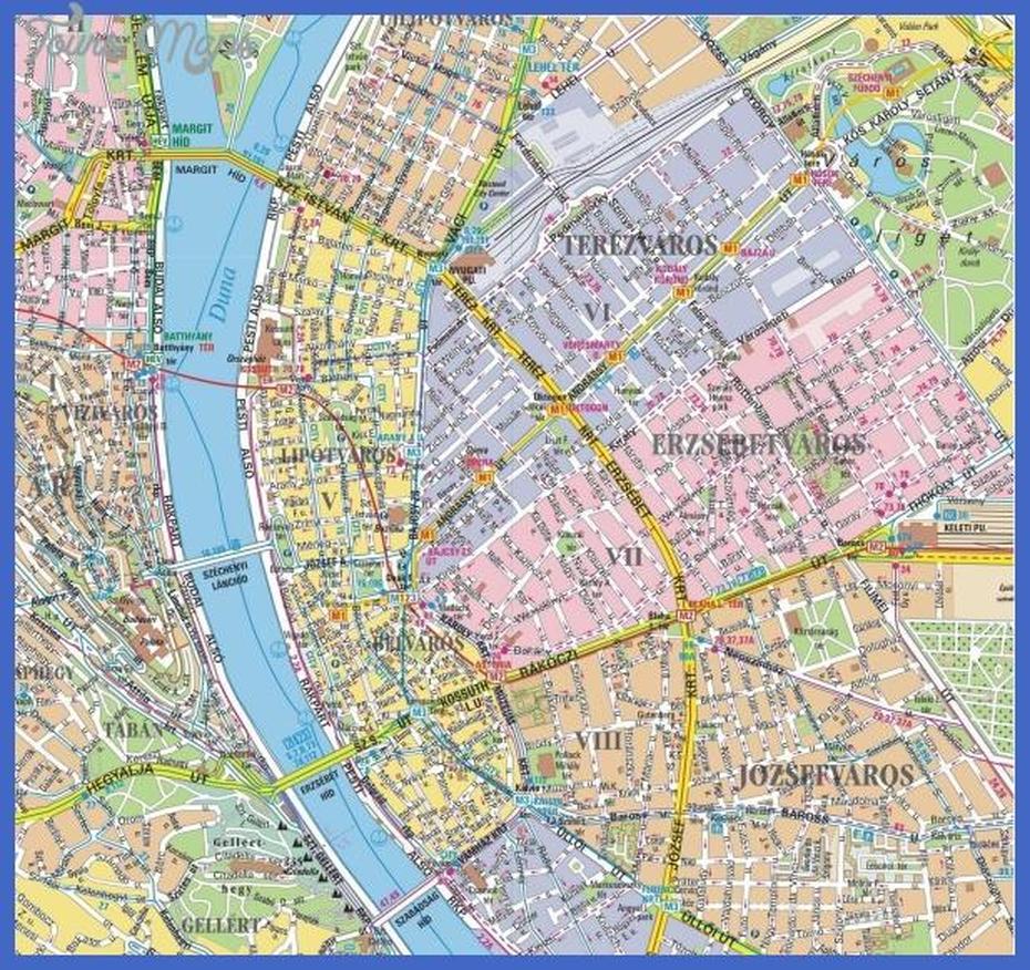 Budapest Map Tourist Attractions – Toursmaps, Budapest, Hungary, Of Hungary Europe, Budapest Zoo