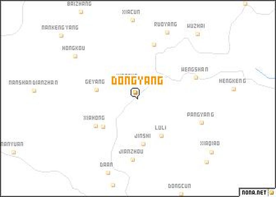 Dongyang (China) Map – Nona, Dongyang, China, Harbin China, Luoyang China