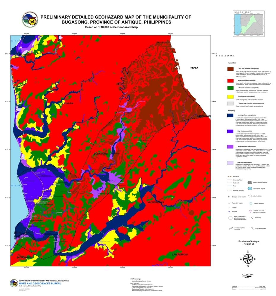 Geohazard Maps | Mgb6, Bugasong, Philippines, Antique Philippines, Sibalom Antique Philippines