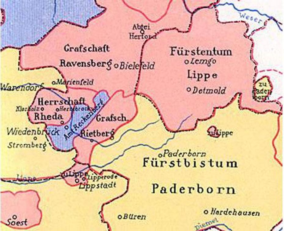 Germany 3D, Detailed  Germany, Stadt Rietberg, Rietberg, Germany