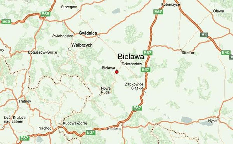 Guia Urbano De Bielawa, Bielawa, Poland, Bielawa Rynek, Voivodeship Poland