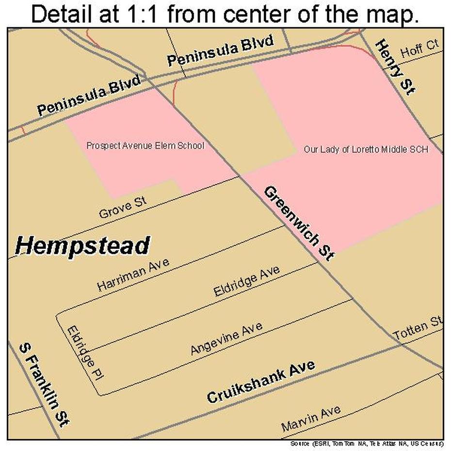 Hempstead New York Street Map 3633139, Hempstead, United States, West Hempstead Nassau County New York, Hempstead Turnpike