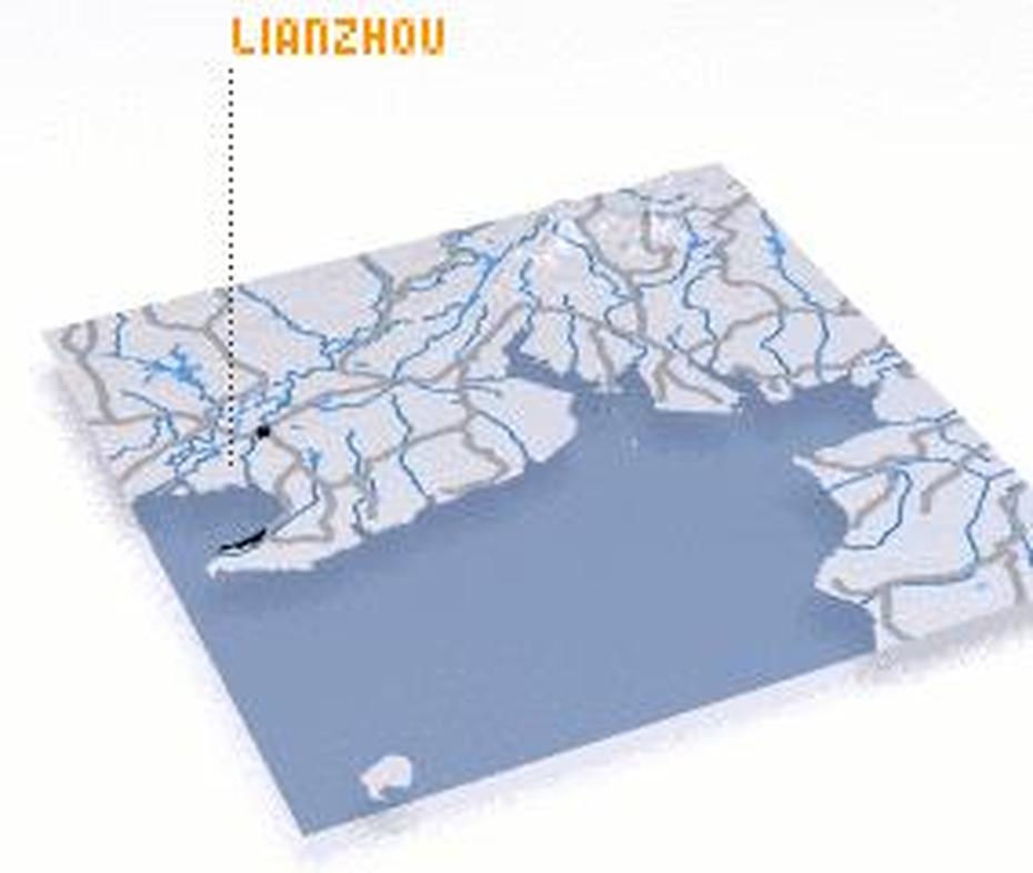 Lianzhou (China) Map – Nona, Lianzhou, China, China  With Compass, China Continent