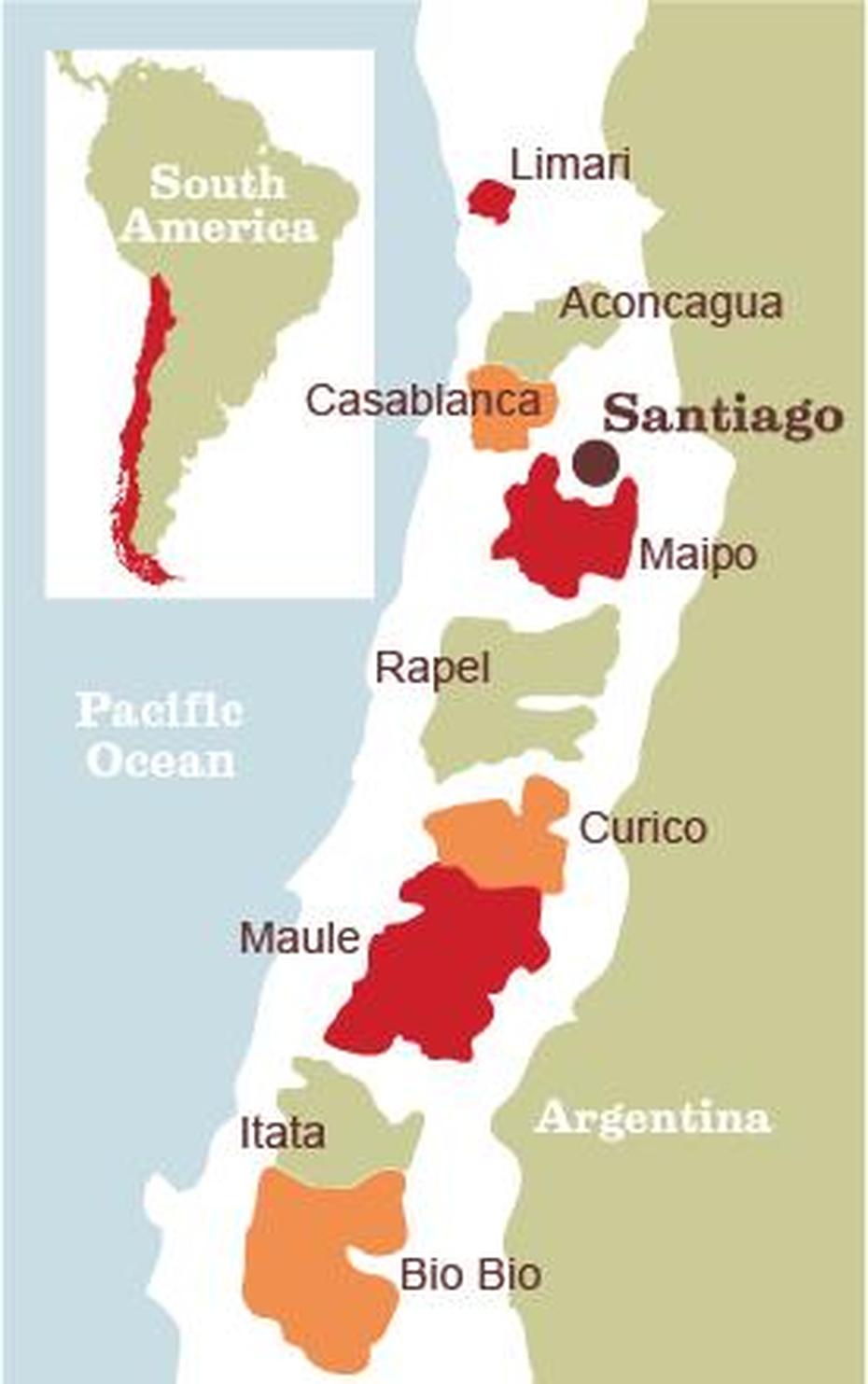 Maipo Valley Chile Map, Maipú, Chile, Escudo De Chile, A De Chile