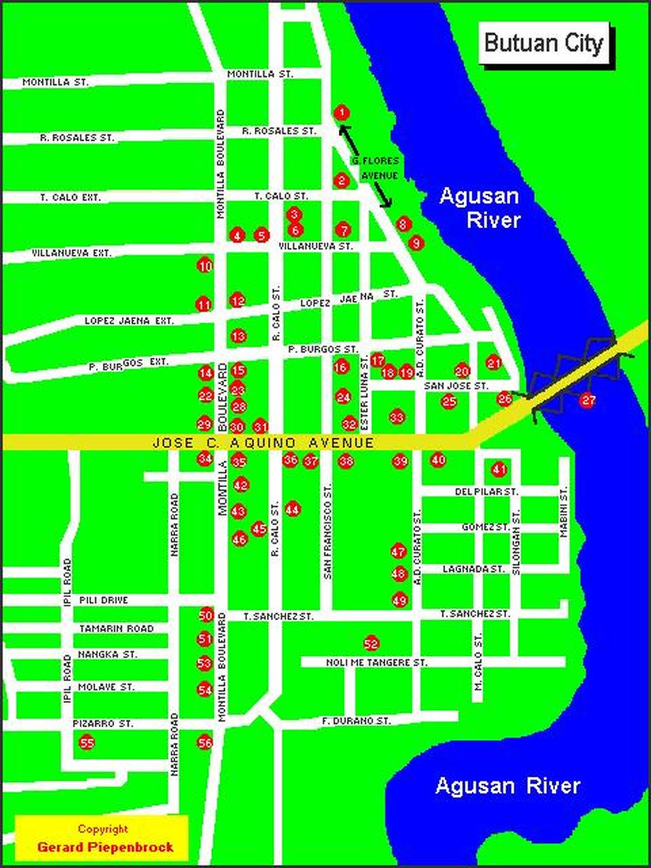 Map Of Butuan City, Butuan, Philippines, Iligan City Philippines, Butuan City Nightlife