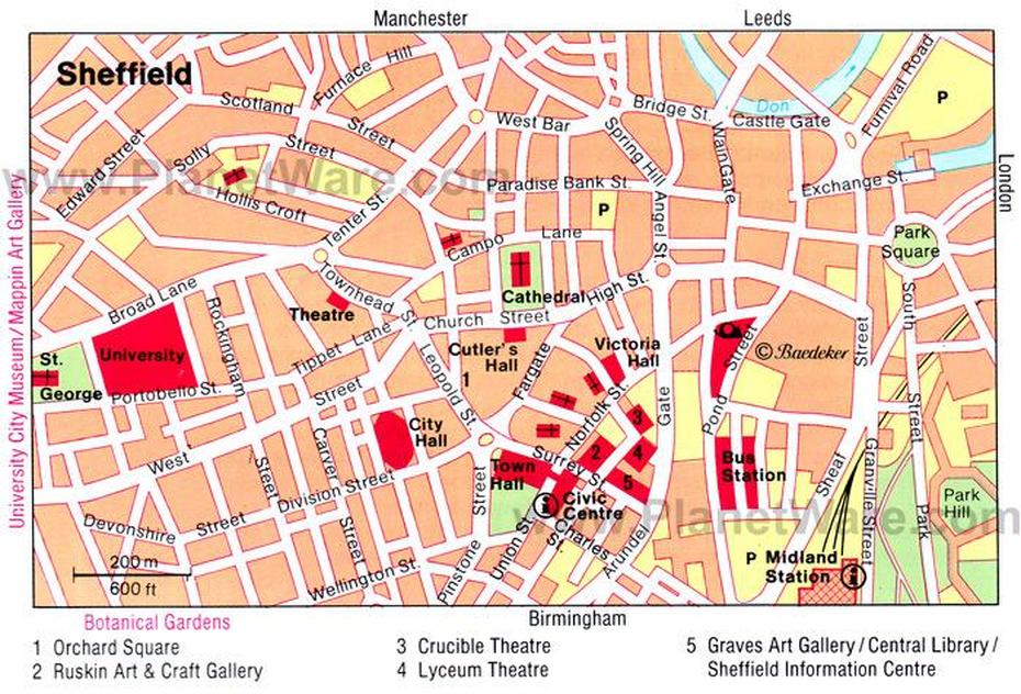 Sheffield Map And Sheffield Satellite Image, Sheffield, United Kingdom, University Of Sheffield, Sheffield Location