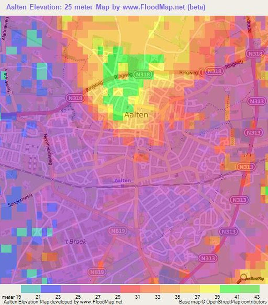 Elevation Of Aalten,Netherlands Elevation Map, Topography, Contour, Aalten, Netherlands, Orgels In Aalten, Van Aalten