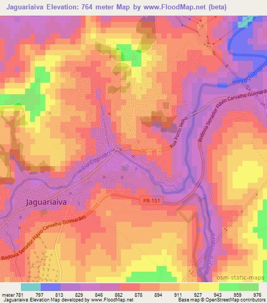 Elevation Of Jaguariaiva,Brazil Elevation Map, Topography, Contour, Jaguariaíva, Brazil, Brazil City, Brazil  Kids