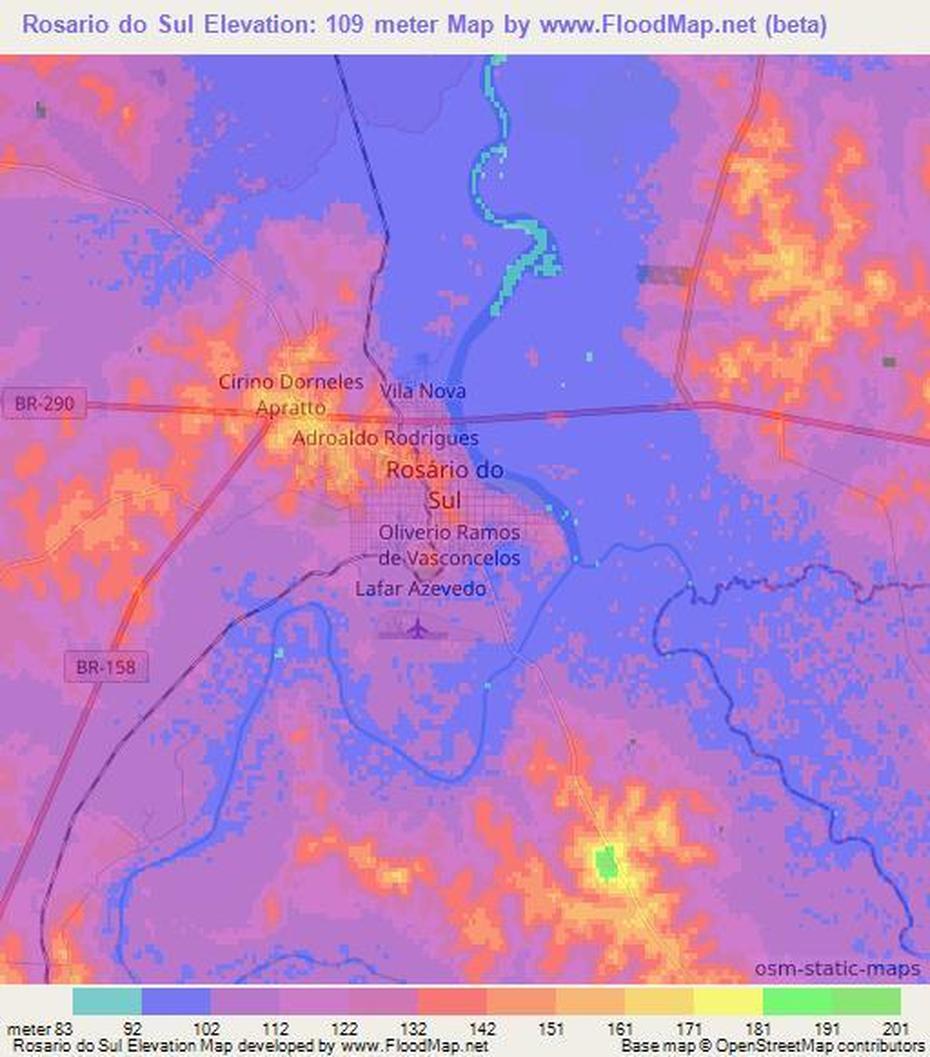 Elevation Of Rosario Do Sul,Brazil Elevation Map, Topography, Contour, Rosário Do Sul, Brazil, Rio Grande Do Sul Brazil Women, Rio Grande Do Sul Cities