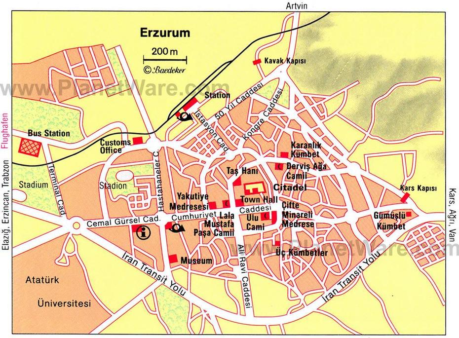 Erzurum Map, Erzurum, Turkey, Trabzon Turkey, Eastern Turkey