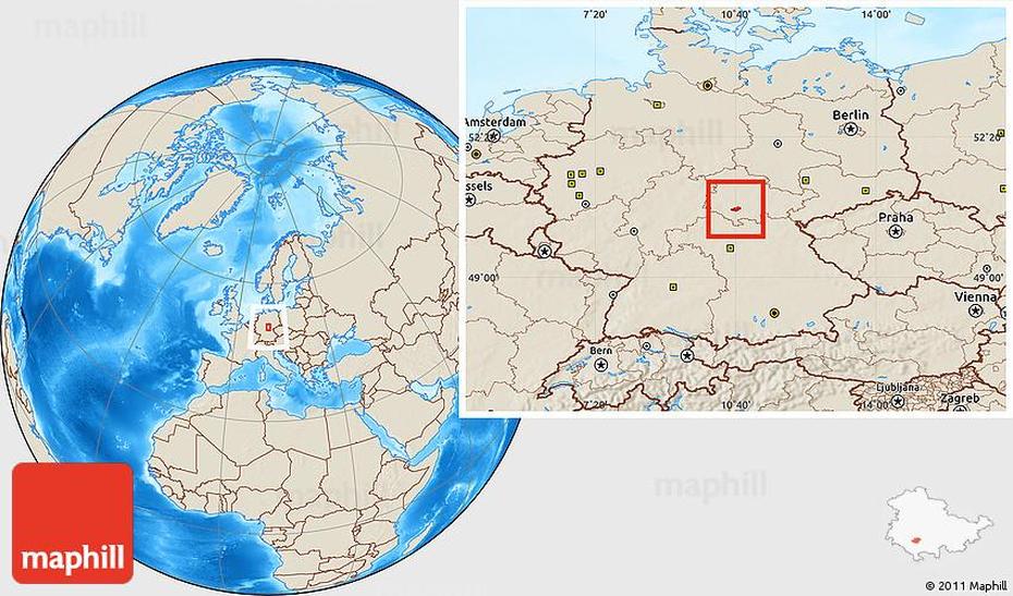 Germany 3D, Detailed  Germany, Suhl, Suhl, Germany