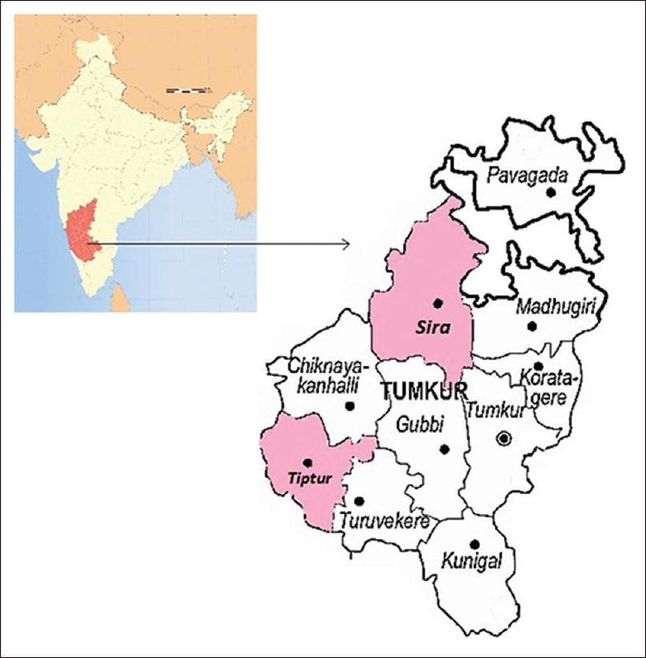 Hubli, Davangere, Sira, Tumkūr, India