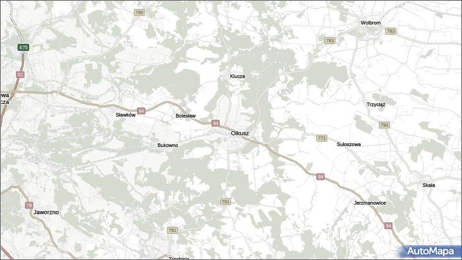 Mapa Olkusz, Olkusz Na Mapie Targeo, Olkusz, Poland, Polish  Cities, Sunrise Sunset Winter  Snow Landscapes