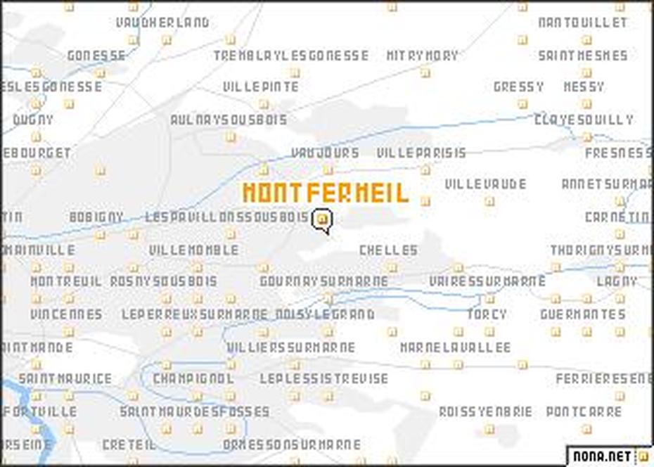 Montfermeil (France) Map – Nona, Montfermeil, France, France Outline Png, Paris Location