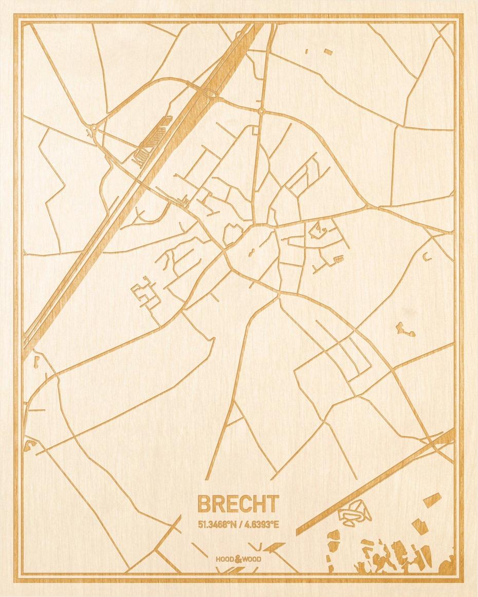 Plattegrond Brecht Centrum – Hood&Wood, Brecht, Belgium, Bruges Belgium, Waterloo Belgium