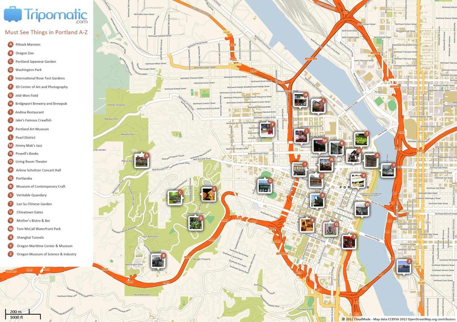 Portland Printable Tourist Map | Usa Travel Map, Portland Map, Tourist Map, Portland, United States, Oregon State University, Portland World