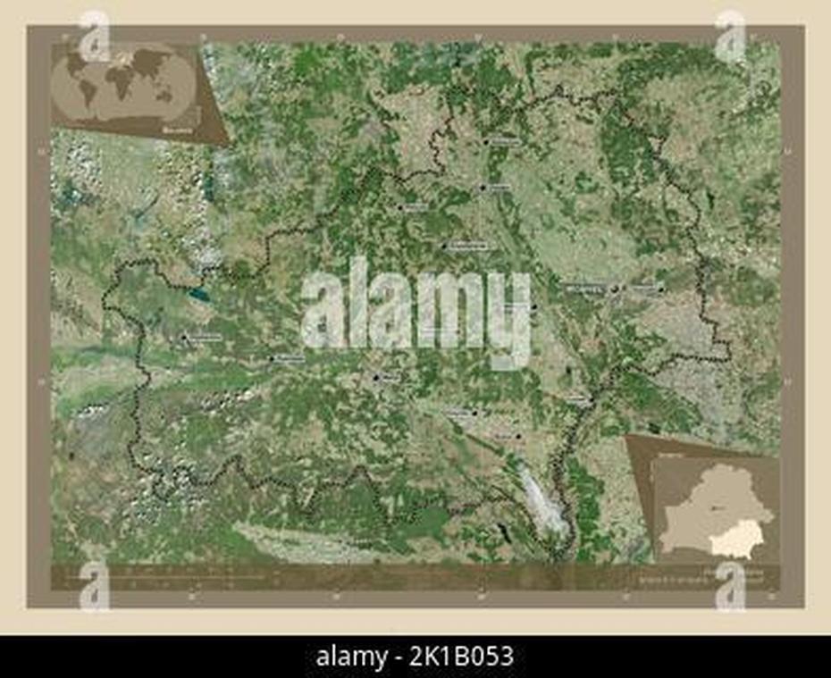 B”Homyel, Region Of Belarus. High Resolution Satellite Map Stock Photo …”, Homyel’, Belarus, Belarus Location, Bélarus Flag