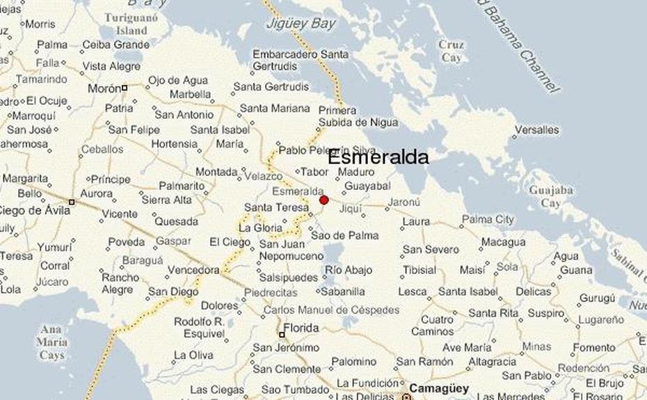 Esmeralda Cuba Map, Esmeralda, Cuba, Playa Esmeralda, Cuba Playas