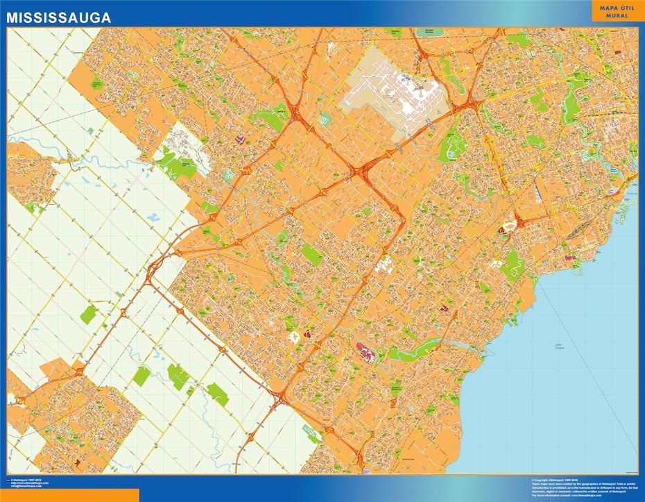 Find And Enjoy Our Mississauga Map | Thewallmaps, Mississauga, Canada, Toronto Canada On, Mississauga Road