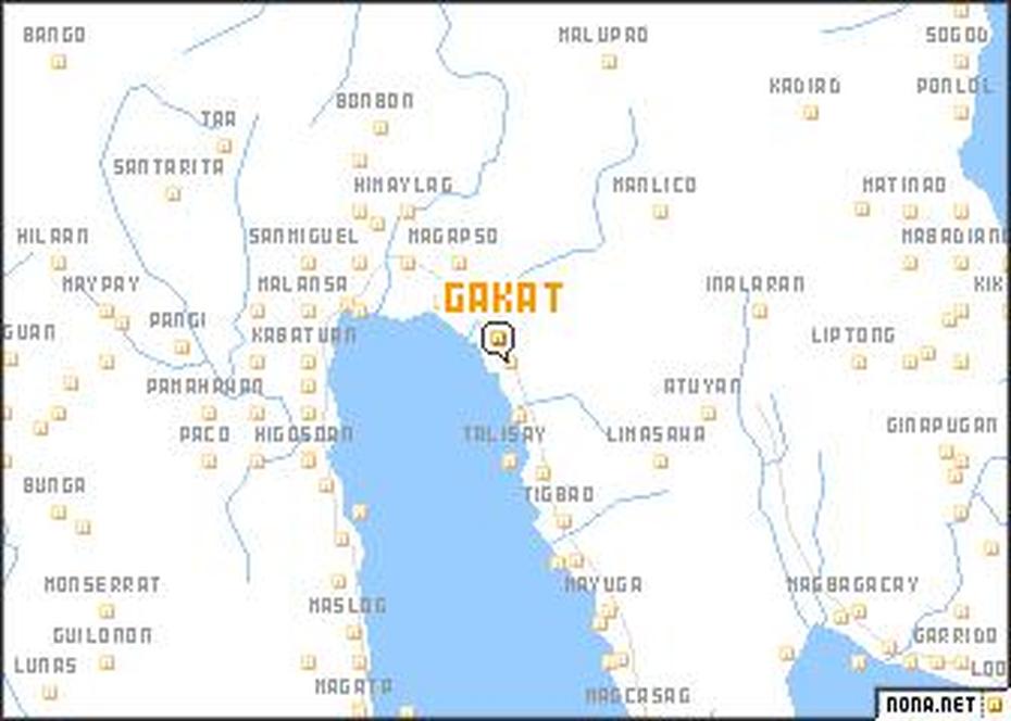 Gakat (Philippines) Map – Nona, Gata, Philippines, Philippines Powerpoint Template, Philippines Road