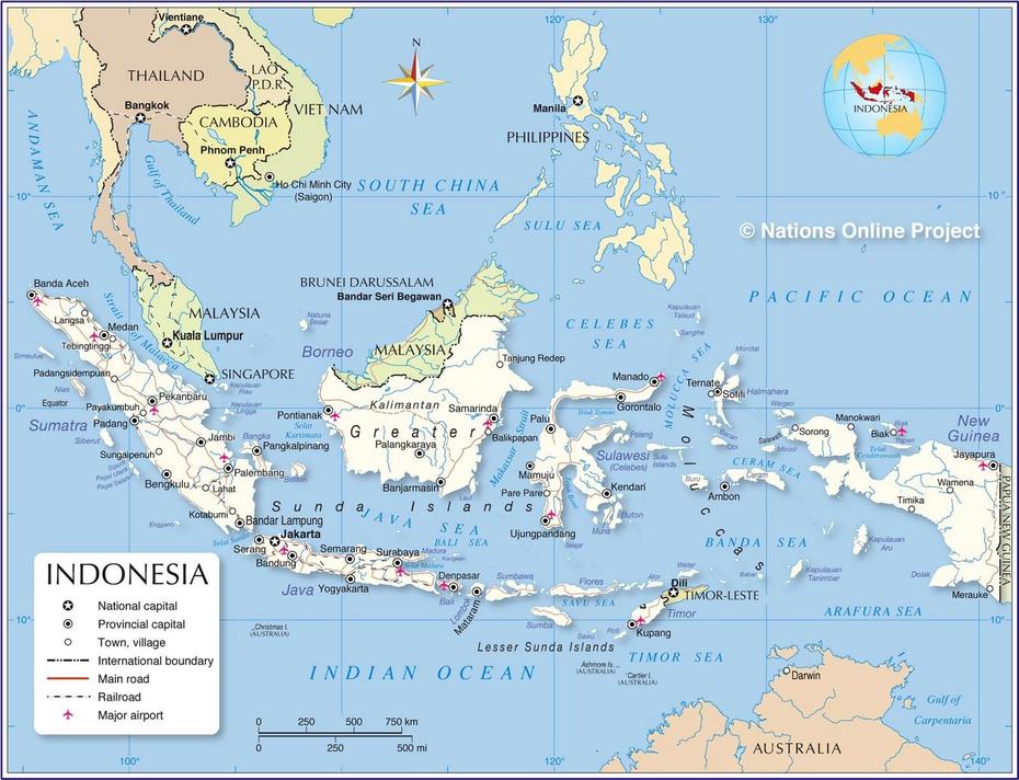 Indonesia – A Country Profile – Destination Indonesia – Nations Online …, Rappang, Indonesia, Indonesia On World, Asia  Simple