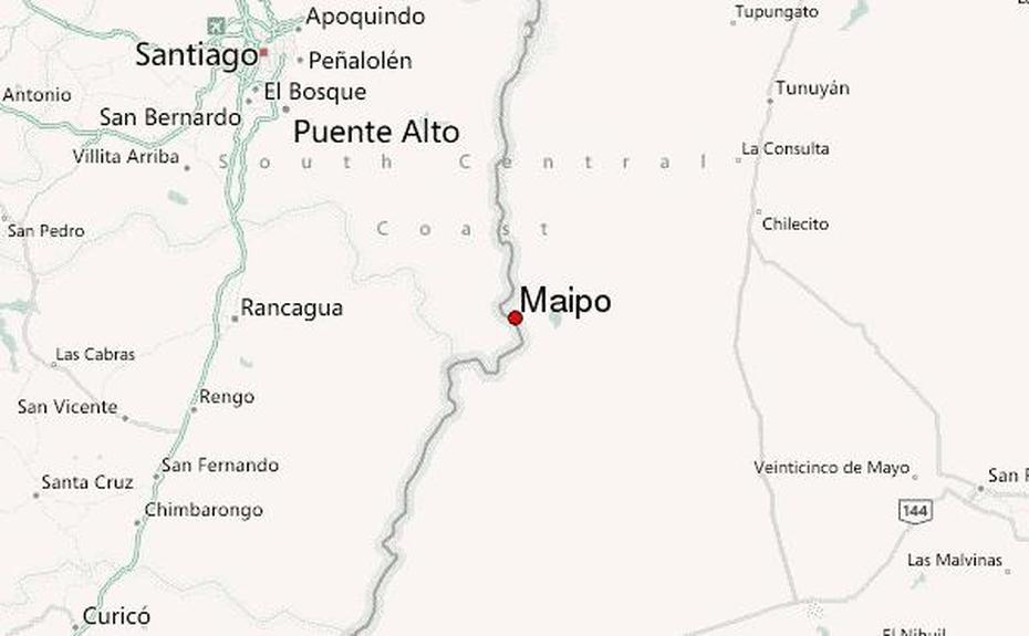 Maipo Mountain Information, Isla De Maipo, Chile, Maipo River, San Jose De Maipo