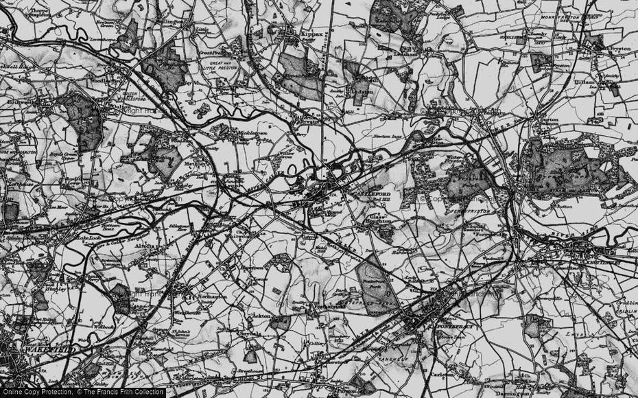 Map Of Castleford, 1896 – Francis Frith, Castleford, United Kingdom, Castleford, United Kingdom