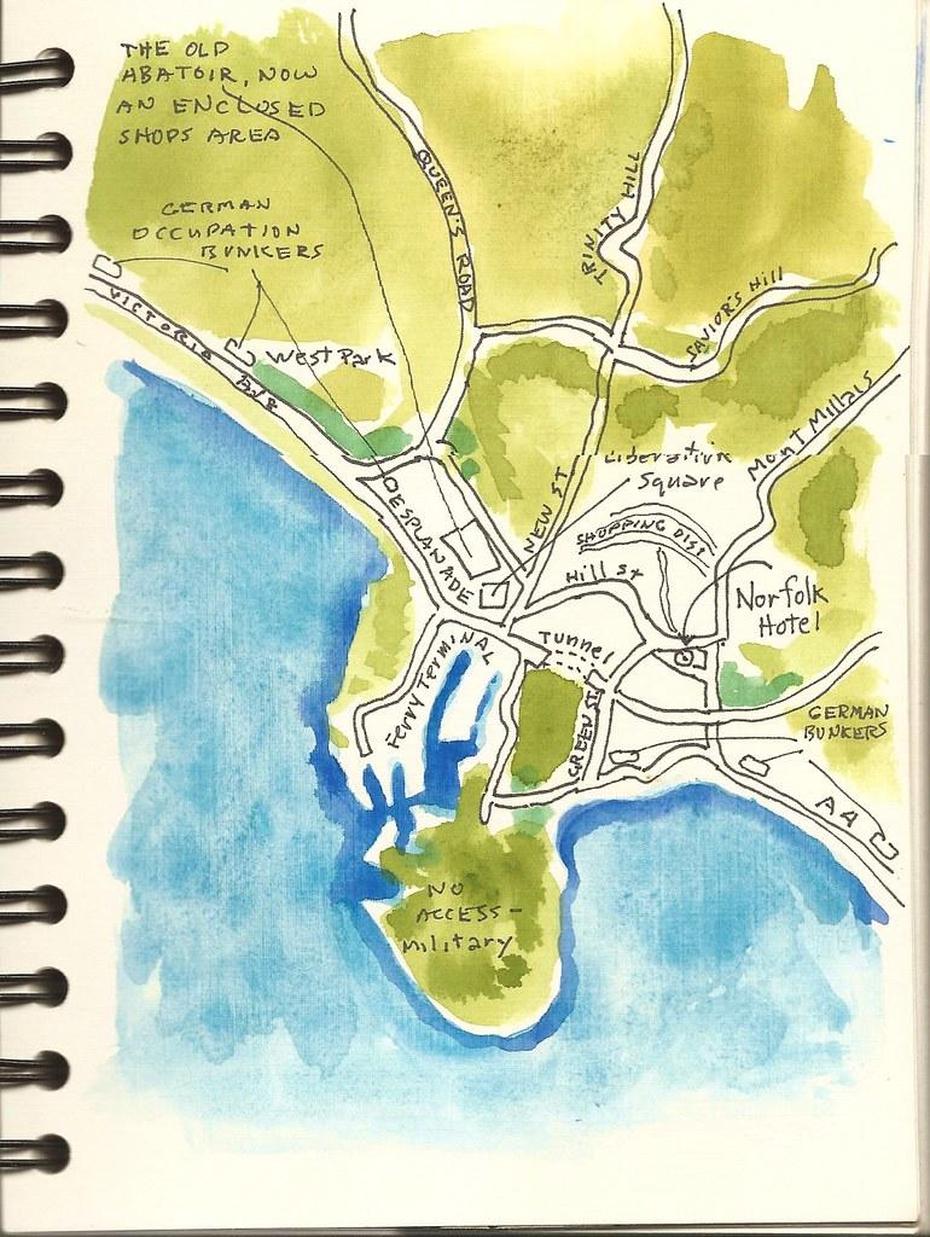 Map Of St. Helier | St. Helier Is The Main City On Jersey. I… | Flickr, Saint Helier, Jersey, Grand Hotel Jersey, Jersey St Helier Nightlife