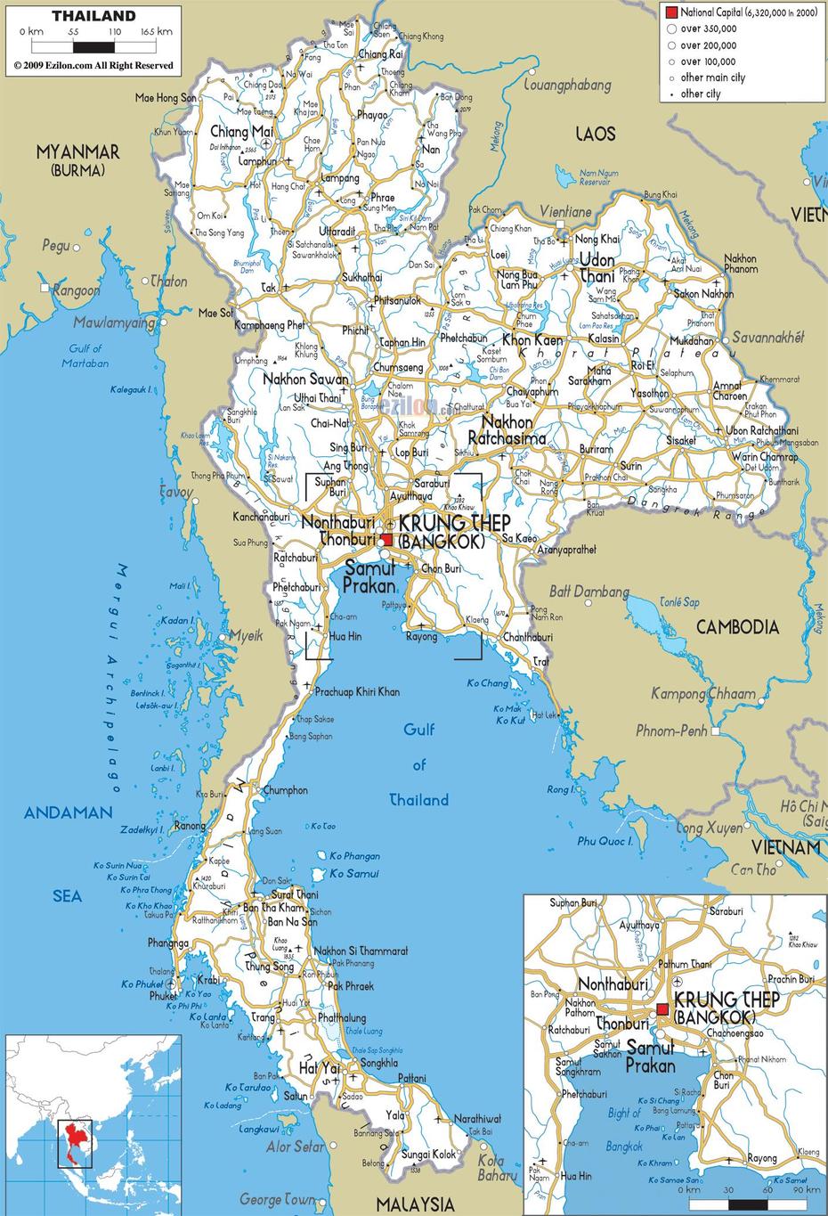 Map Of Thailand Image – Maps Of The World, Ban Phai, Thailand, Ban Phai, Thailand