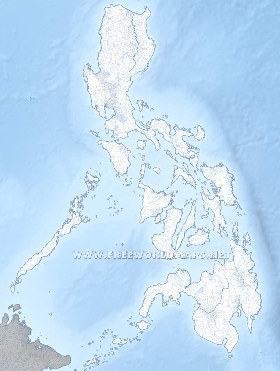 Philippines Physical Map, New Panamao, Philippines, Taguig, Carte Philippines