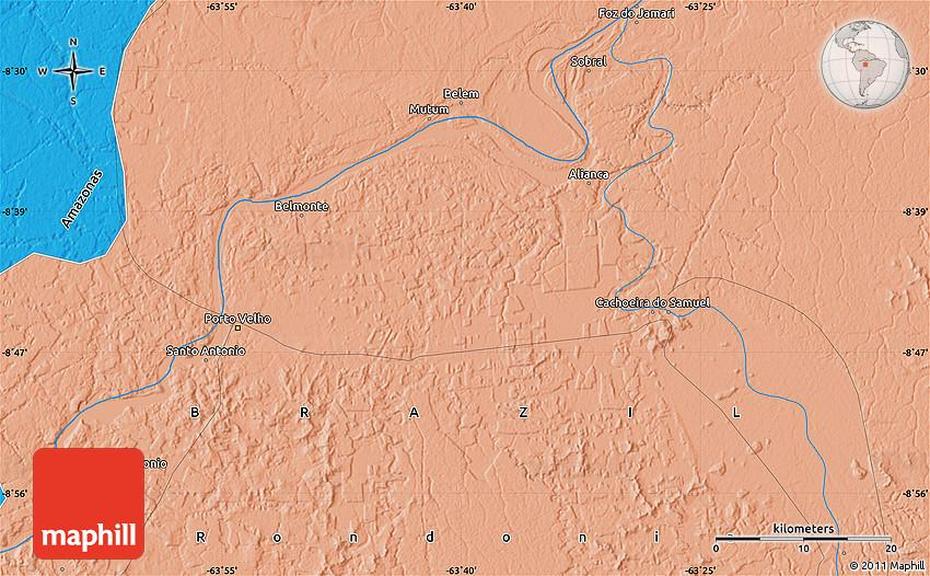 Political Map Of Porto Velho, Porto Velho, Brazil, Espiritu Santo Brazil, Aa