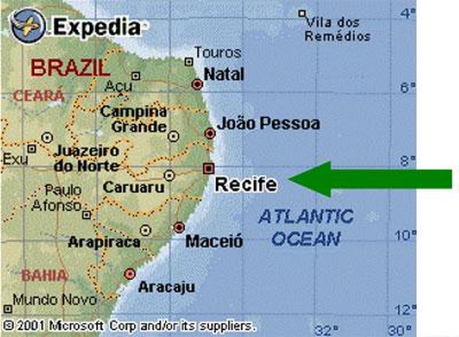 Recife Map, Recife, Brazil, Recife Brasil, Recife Pernambuco