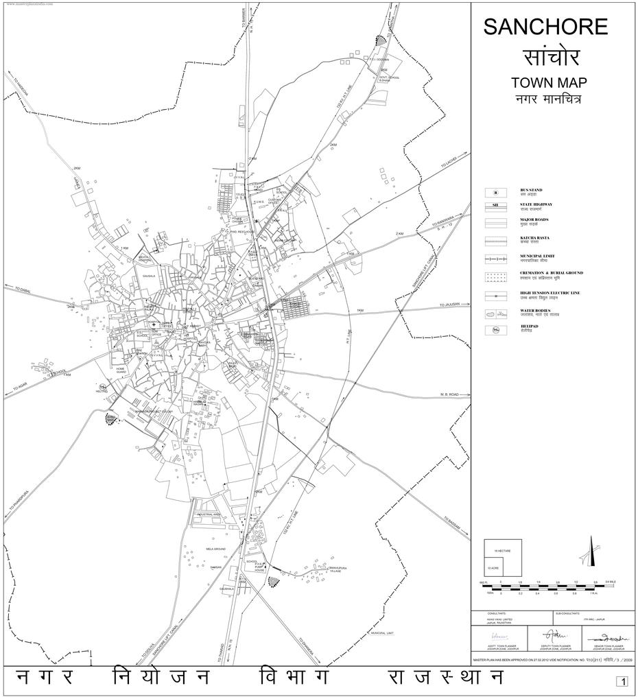 Sanchore Town Map – Master Plans India, Sānchor, India, India  Graphic, Goa