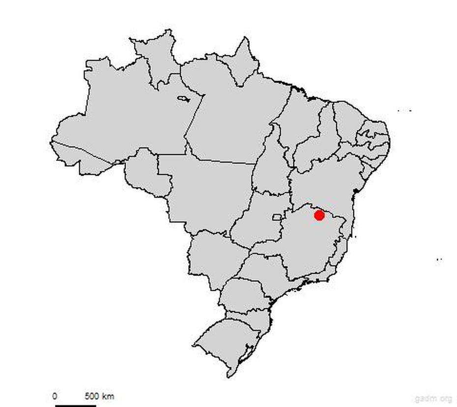 Simple Brazil, Brazil Cities, Gadm, Porteirinha, Brazil