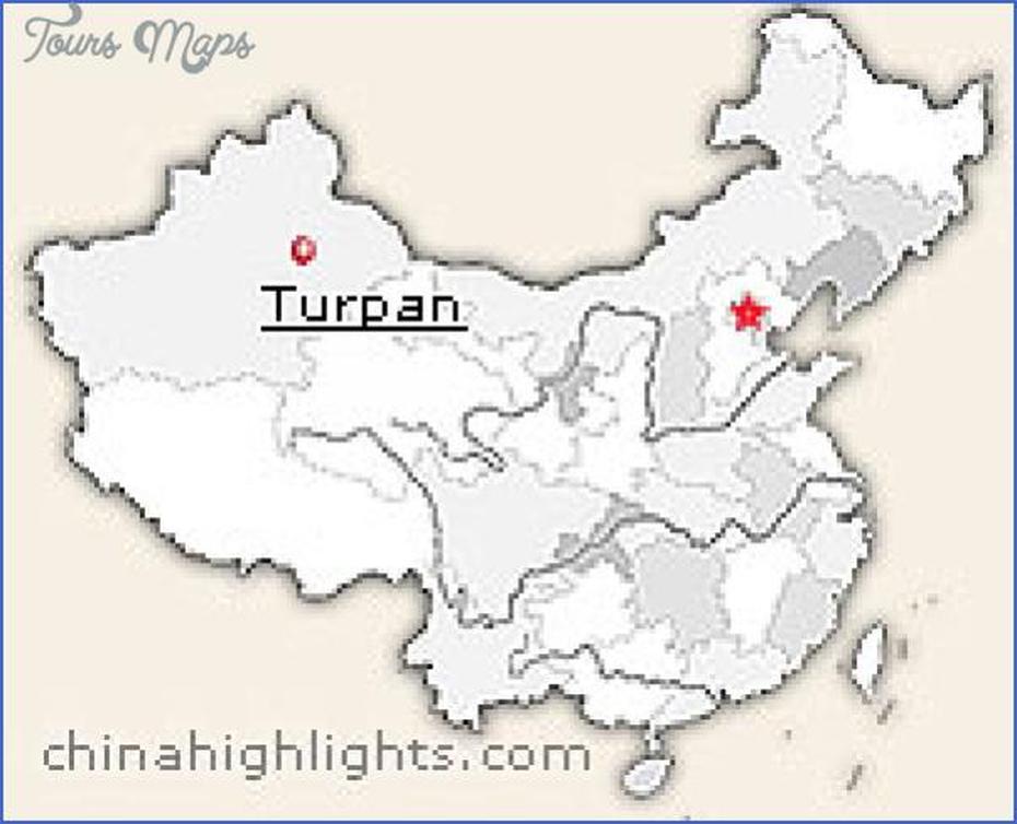 Turpan Map – Toursmaps, Turpan, China, Nanchang, Yangzhou China