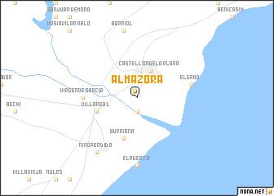 Almazora (Spain) Map – Nona, Almazora, Spain, Almazora, Cd Almazora