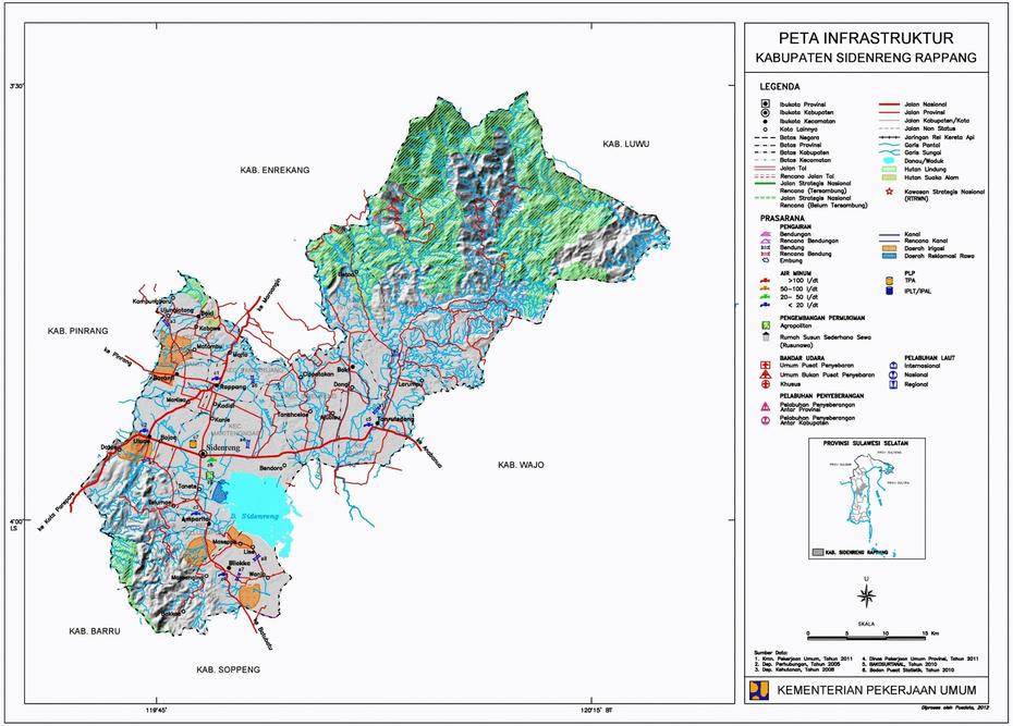 Asia  Simple, Indonesia  With Cities, Rappang, Rappang, Indonesia