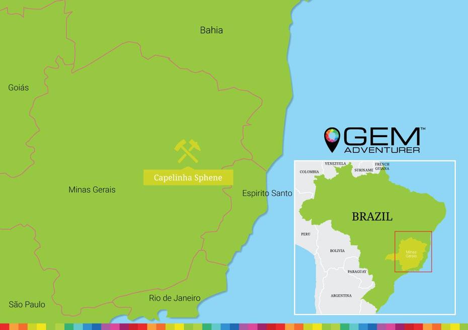 Detailed  Of Brazil, Brazil City, Sphene, Capelinha, Brazil