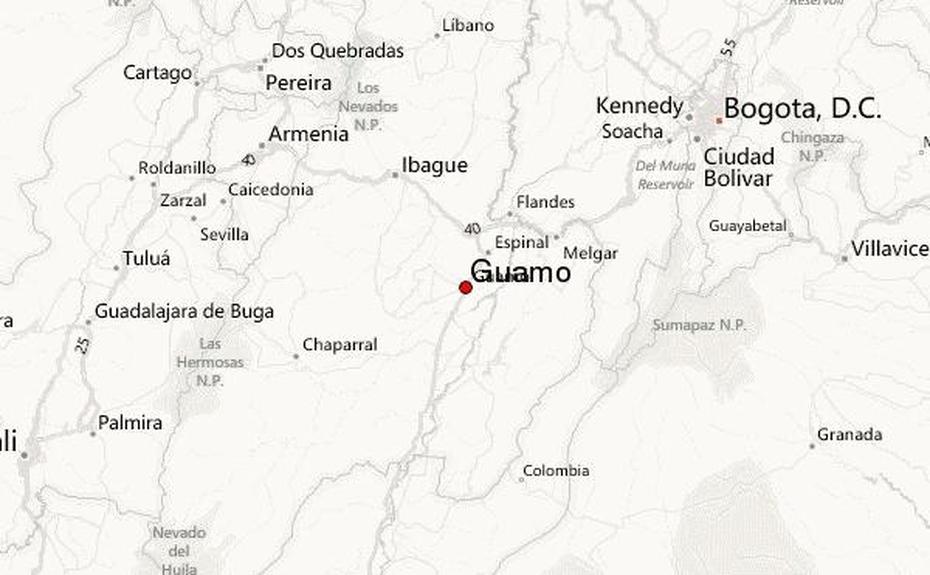 Guia Urbano De Guamo, Guamo, Colombia, Ibague, Tolima  A