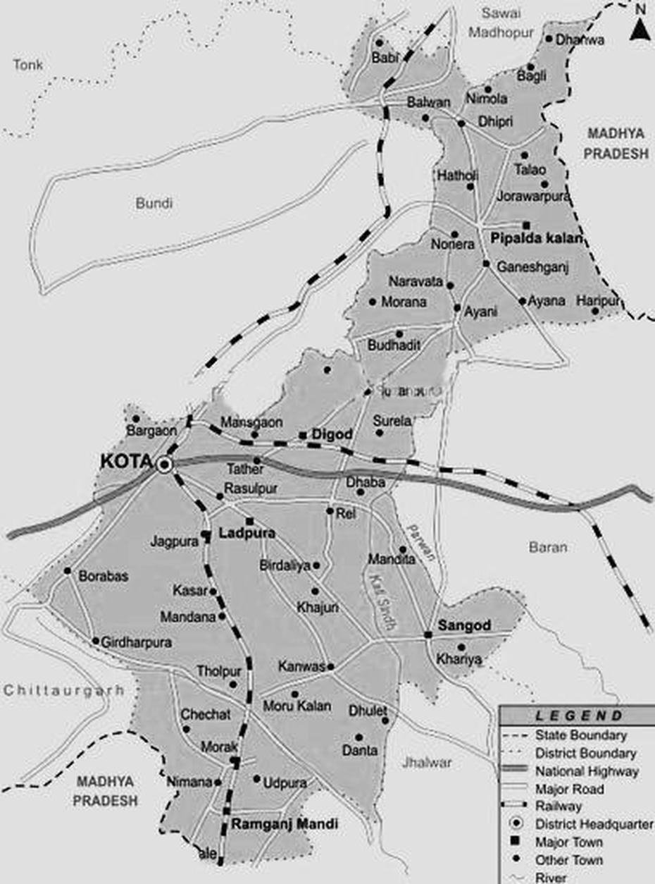 Kota Map | Kota Tourist Map | Kota Travelling Map | Kota Road Map …, Kota, India, Rajasthan  With Cities, Kota Jakarta