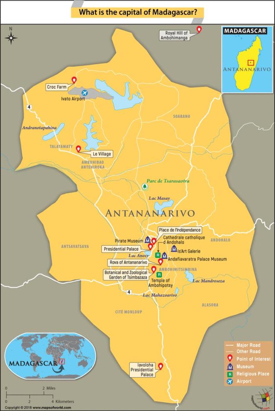 Map Of Antananarivo City, The Capital Of Madagascar – Answers, Antananarivo, Madagascar, Madagascar River, Madagascar Cities